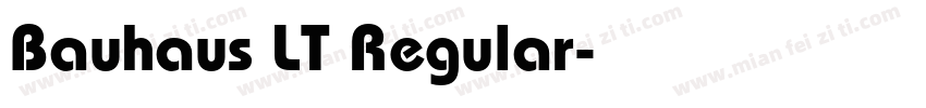 Bauhaus LT Regular字体转换
